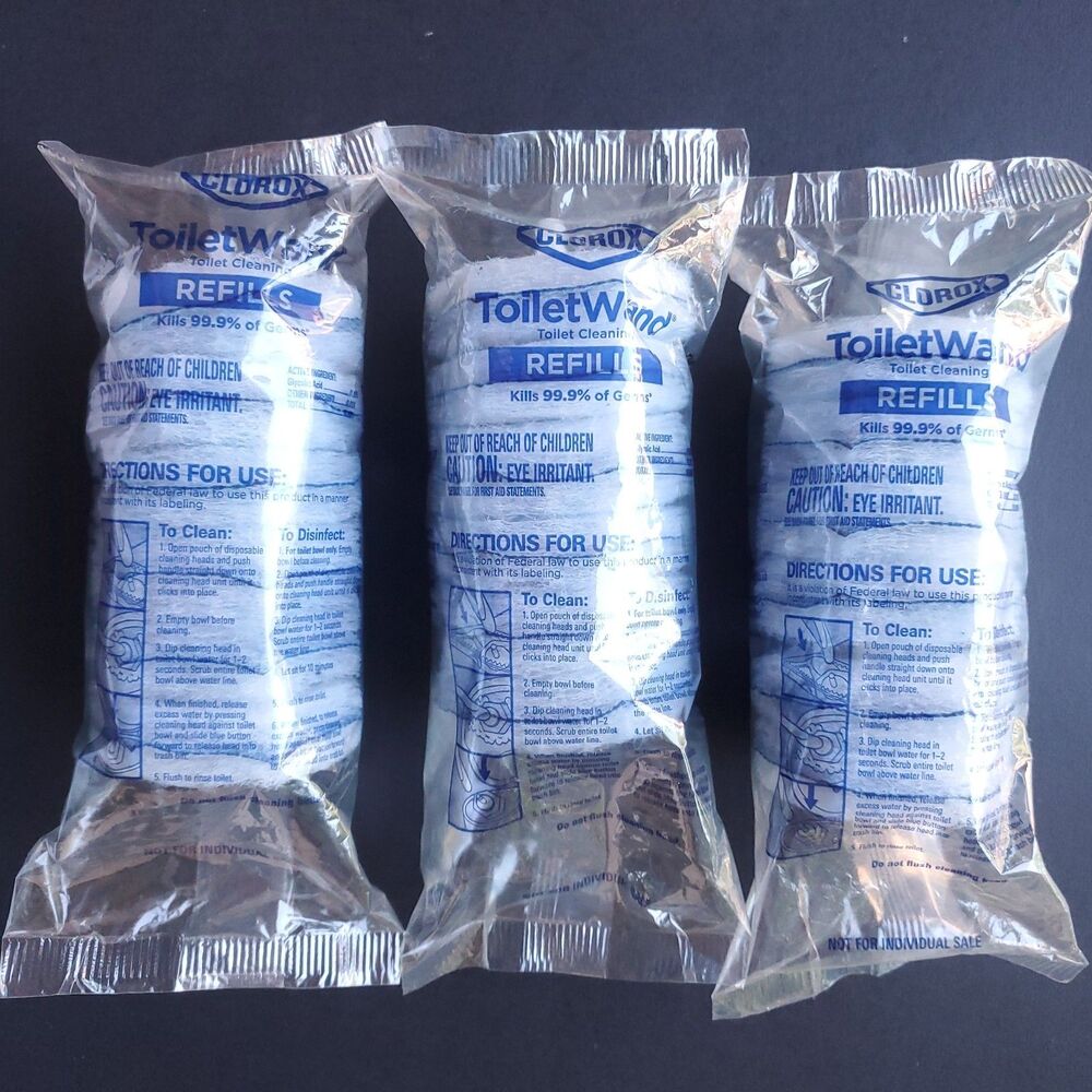 NEW Genuine Clorox Toilet Wand Refills Lot of 18 (3 Packs of 6) Made in USA 2020